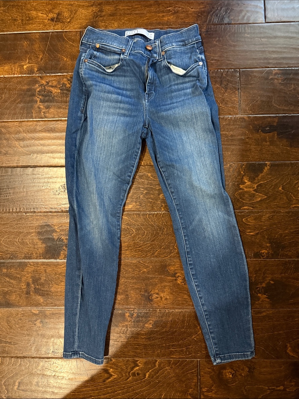 AYR Skinny Jeans in Faded Blue Denim